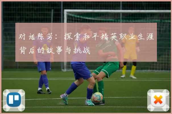 对话陈芳：探索和平精英职业生涯背后的故事与挑战